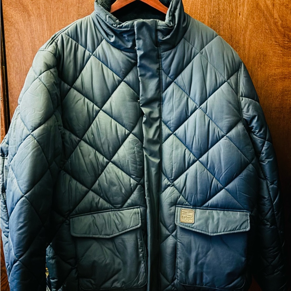 Barbour Blue Puffer Jacket